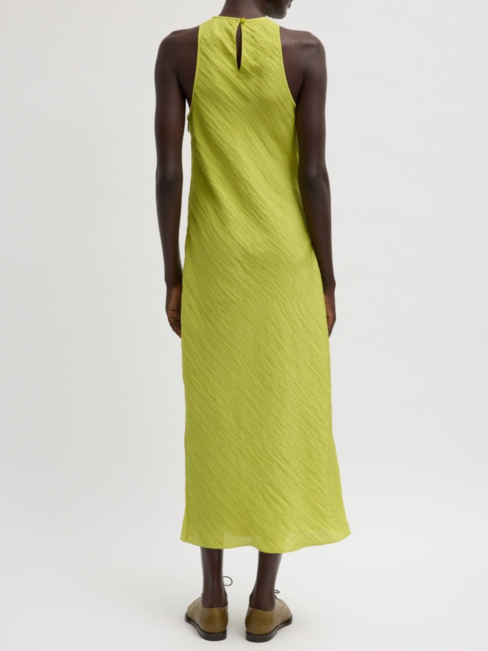 NWOT*Tibi The Crinkle Slip Midi Bias Dress - US 4 - Picture 4 of 11